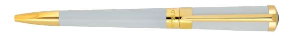 Liberte Collection - S.T. Dupont: NEW Liberte Collection White Lacquer with Gold Trim Ballpoint